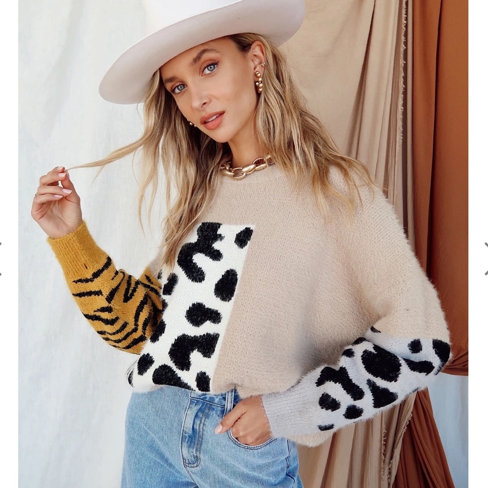 Animal Print Sweater